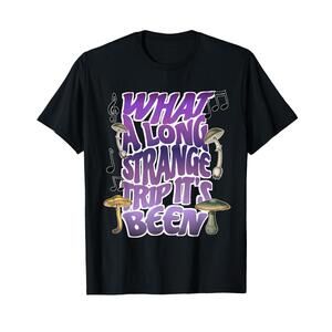 What A Long Strange Trip Its Been With Music And Mushrooms TShirt